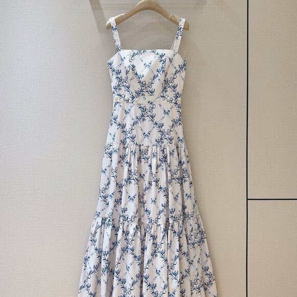 Agua by Agua Bendita Dresses & Skirts - Agua by Agua Bendita Blue Floral Maxi Dress